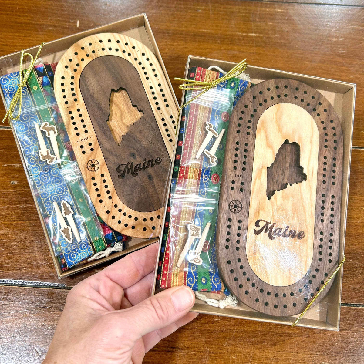 Cast & Carve Steamboat Springs Travel Cribbage Board