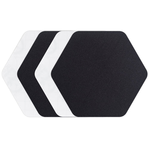 Tenacious Tape Hex Patches Black Clear - 4 Lrg