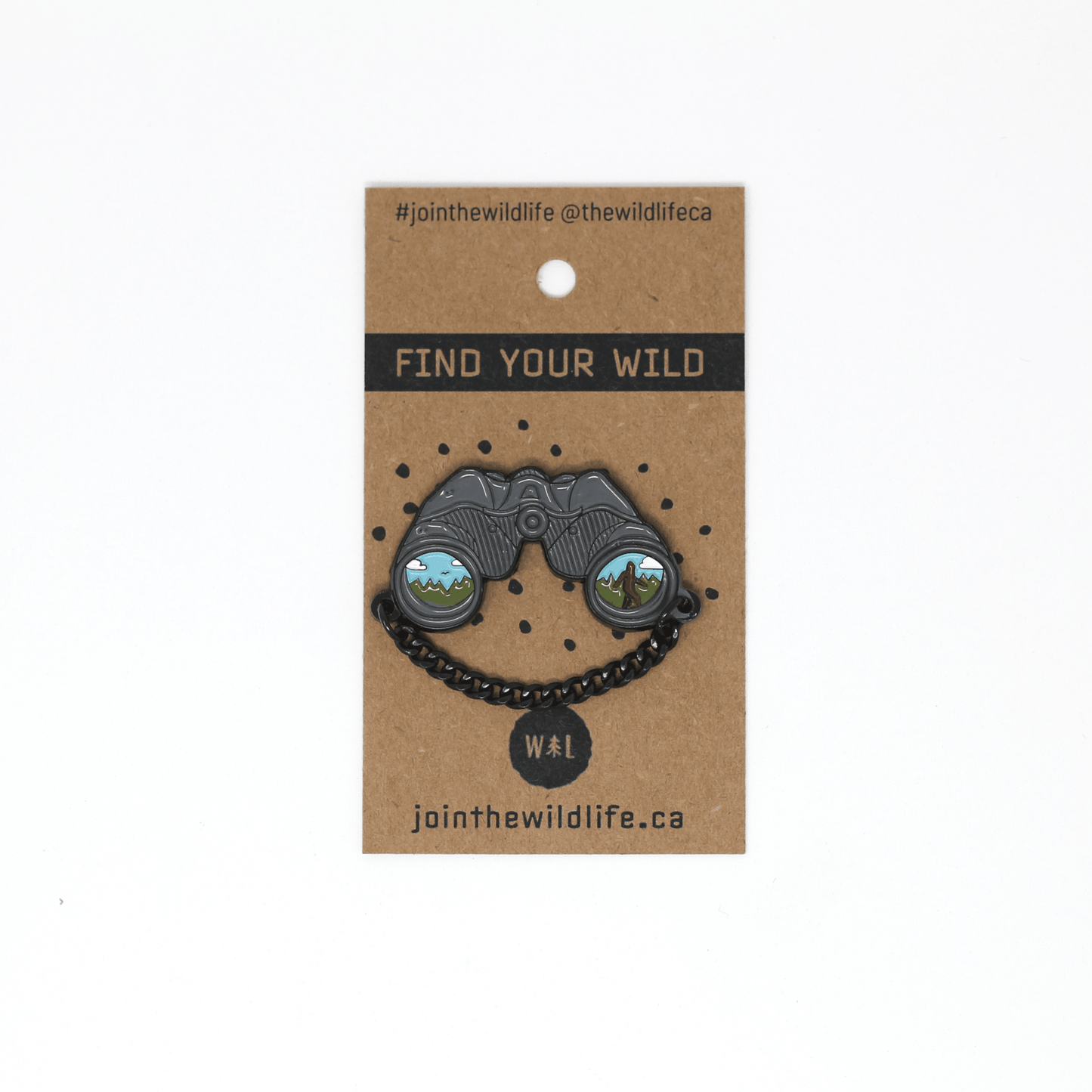 Binocular with Sasquatch Merit Pin