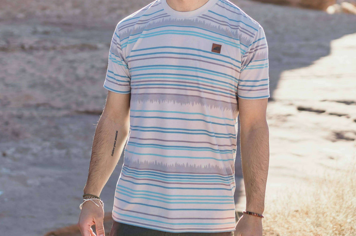 Belong Designs Men's Traverse Tek Tee Bushwack Biege