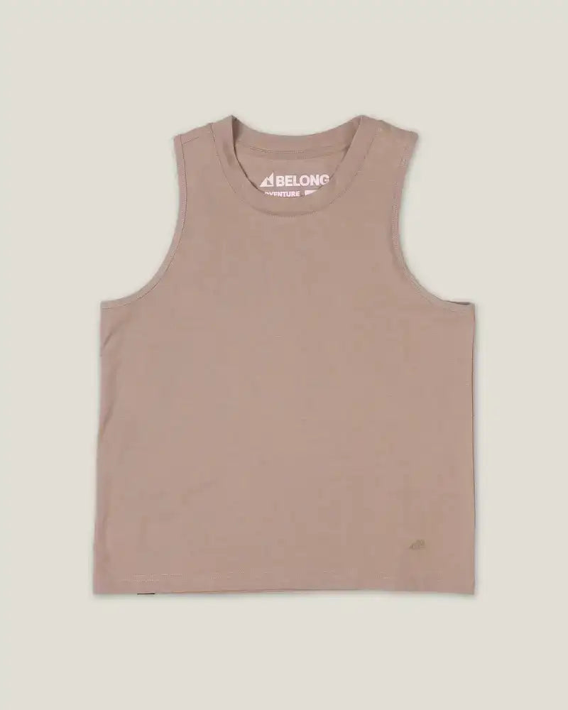 Belong Designs Women's High Country Crop Top Dust