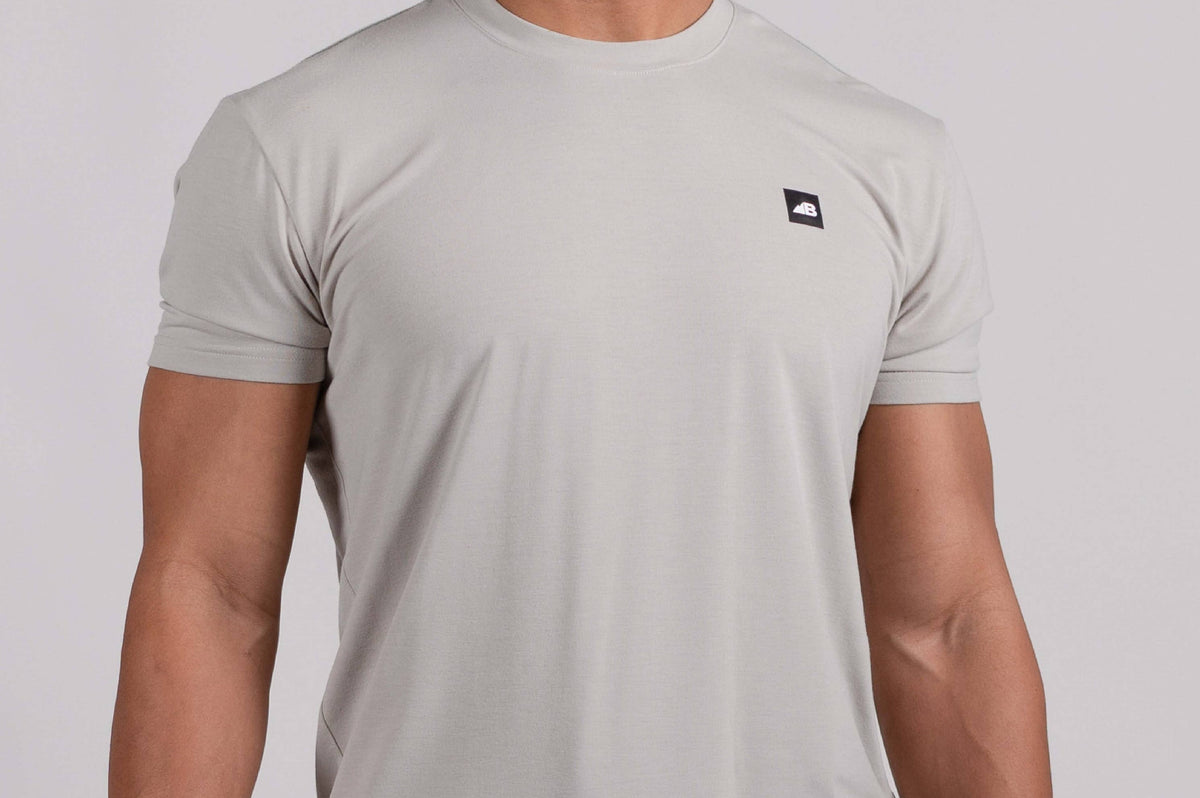 Belong Designs Men's Mountain Traverse Tek Tee Beige