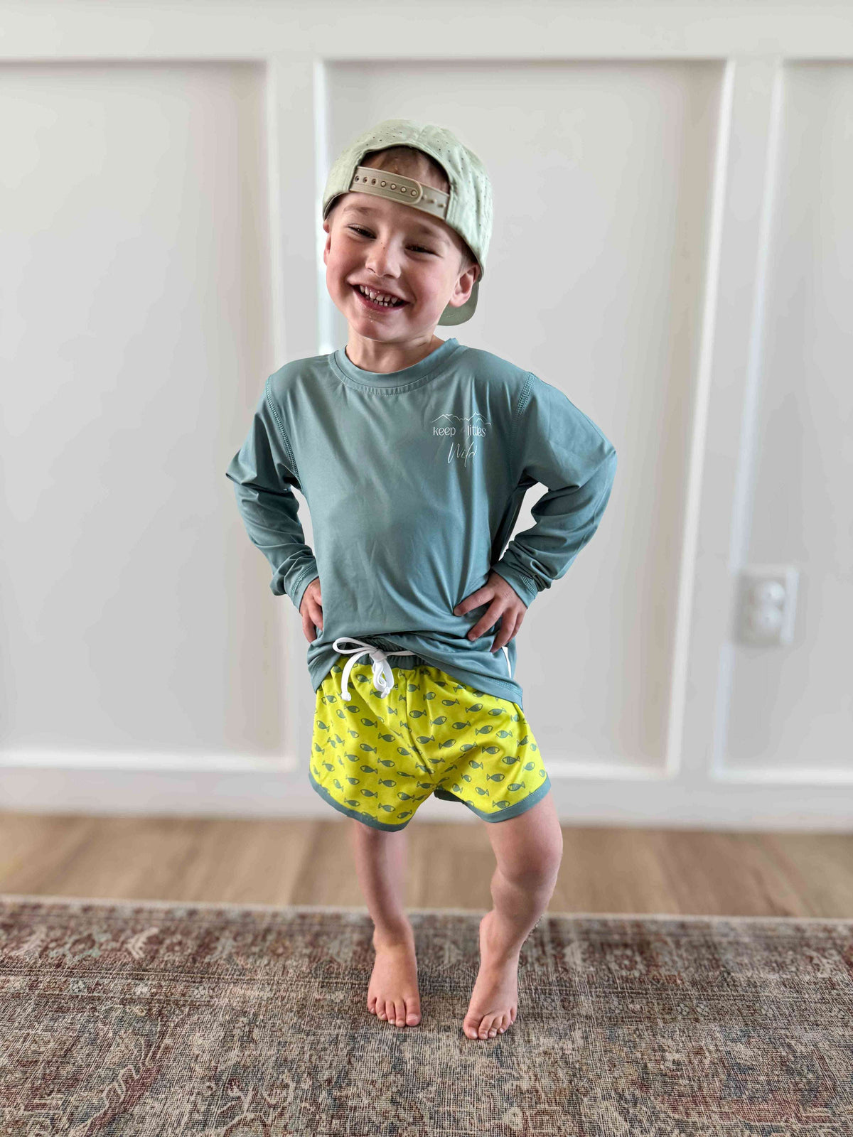 Keep the Littles Wild Kids Swim Shirt