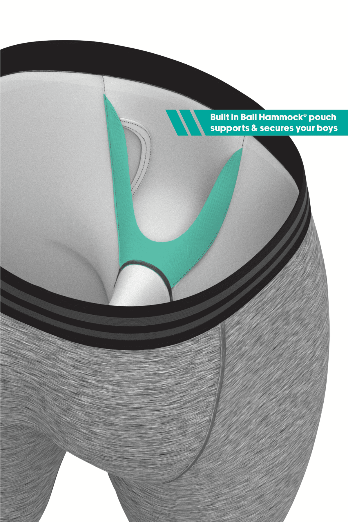 Shinesty, Inc The Seattle Skyline | Heather Grey Ball Hammock® Long Johns