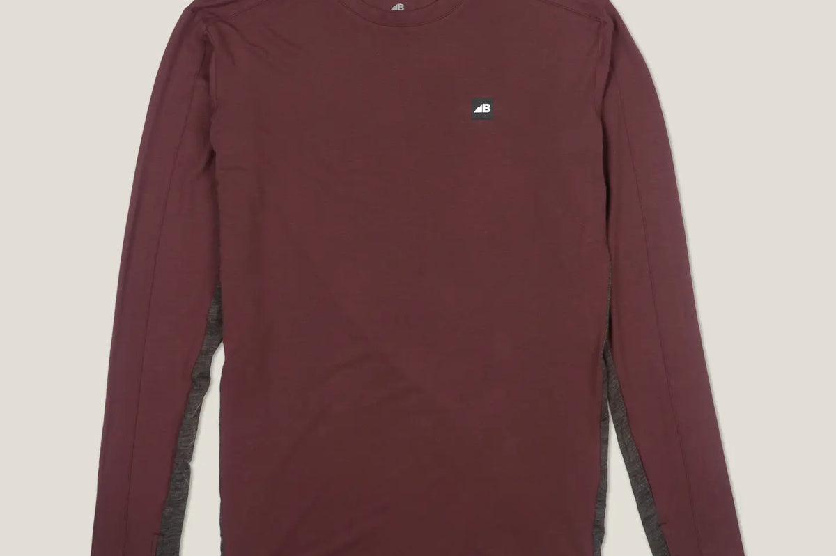 Belong Designs Men's Dyer Tek Long Sleeve Maroon