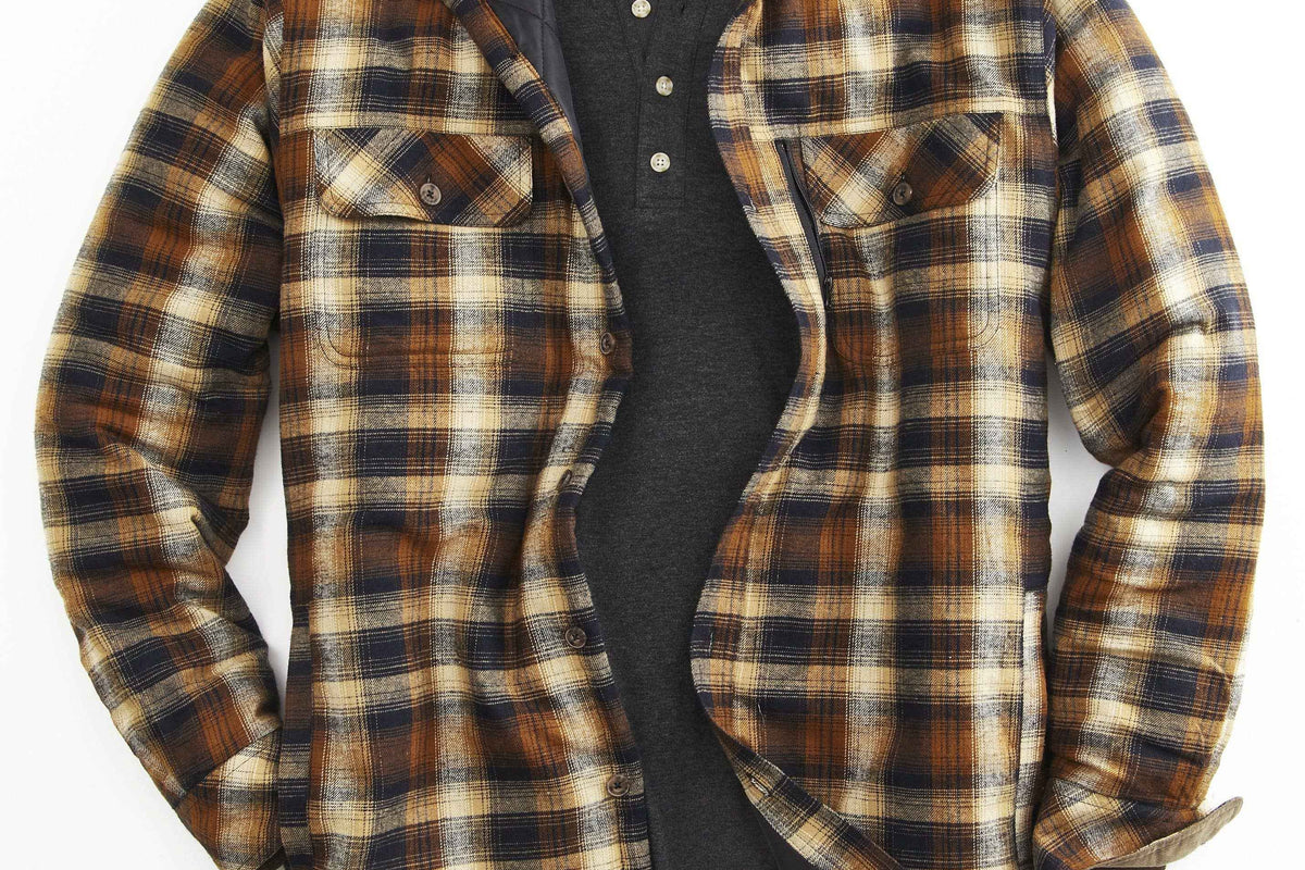 Venado Quilt Lined Brushed Flannel Shirt Jacket