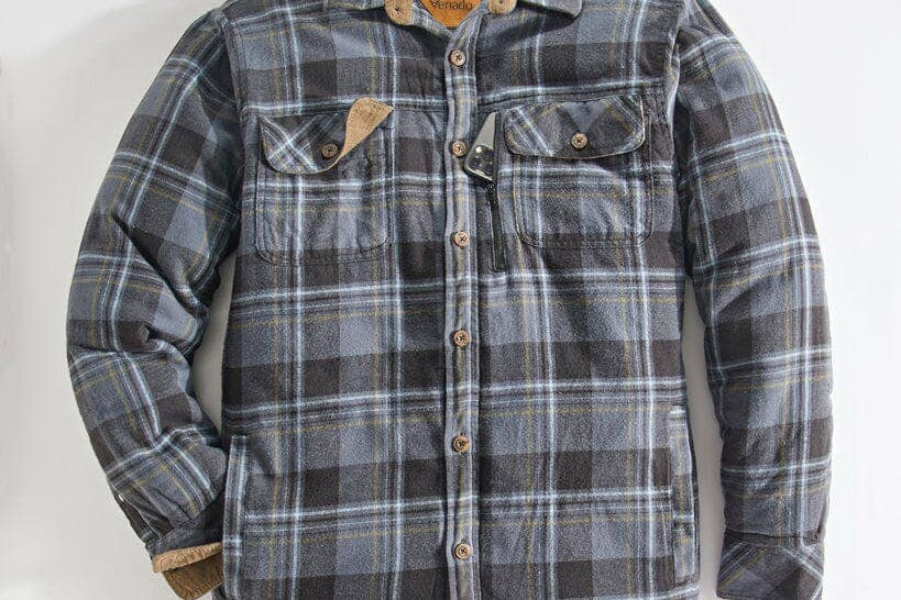 Venado Quilt Lined Brushed Flannel Shirt Jacket
