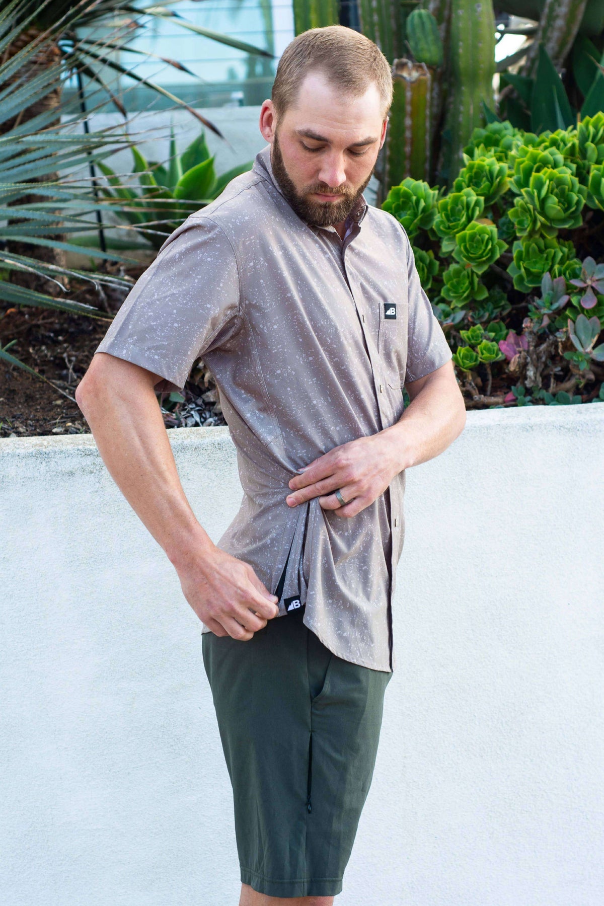 Belong Designs Vista Stretch Button Down