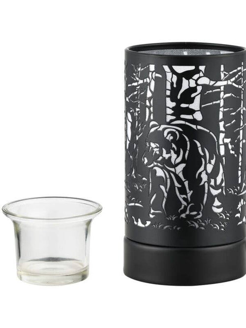 7" Touch Lamp/Oil Burner/Wax Warmer Bear Family
