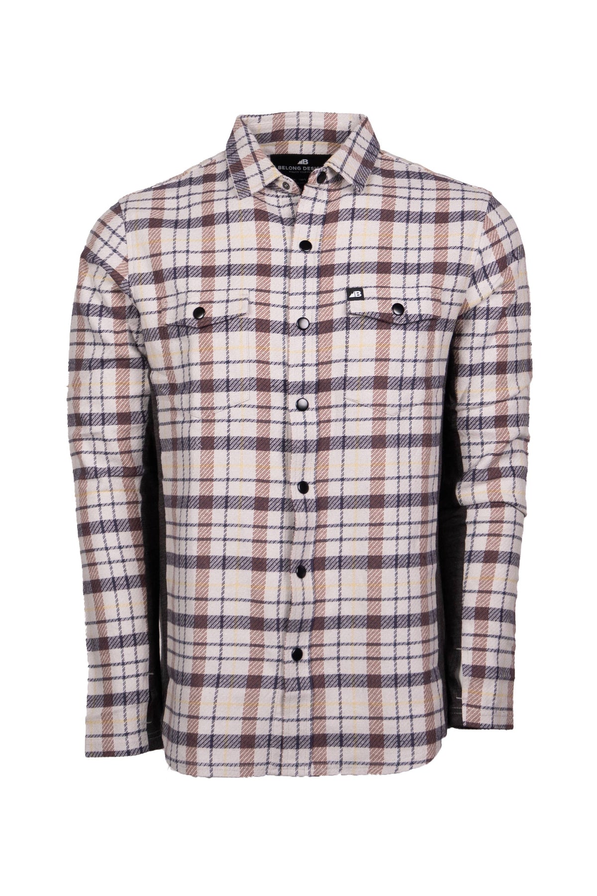 Belong Designs Deadline Tek Flannel Aspen Beige