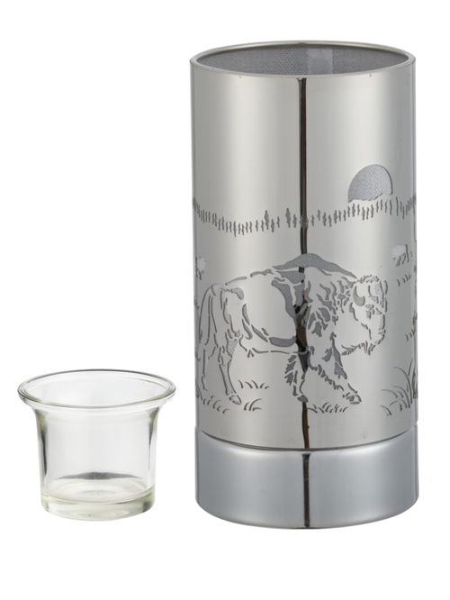 7" Touch Lamp/Oil Burner/Wax Warmer Bison