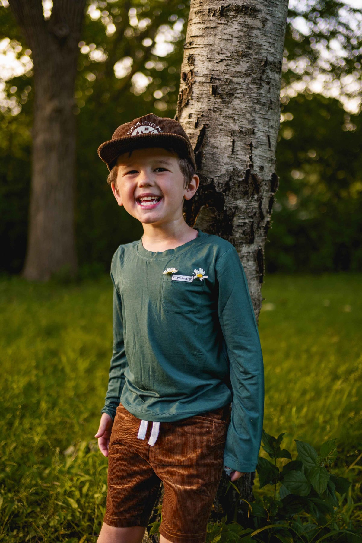 Keep the Littles Wild Bamboo Long Sleeve Wild Shirt