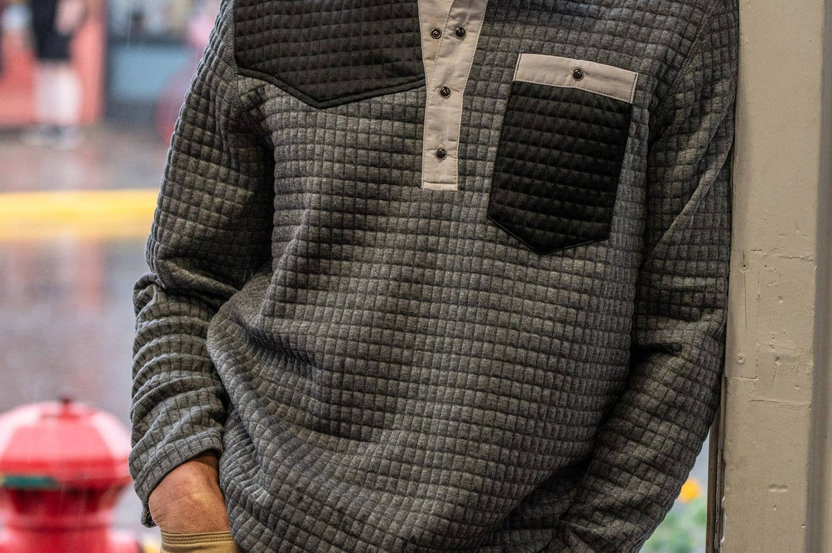 Galena Box Creek Fleece Gray Black