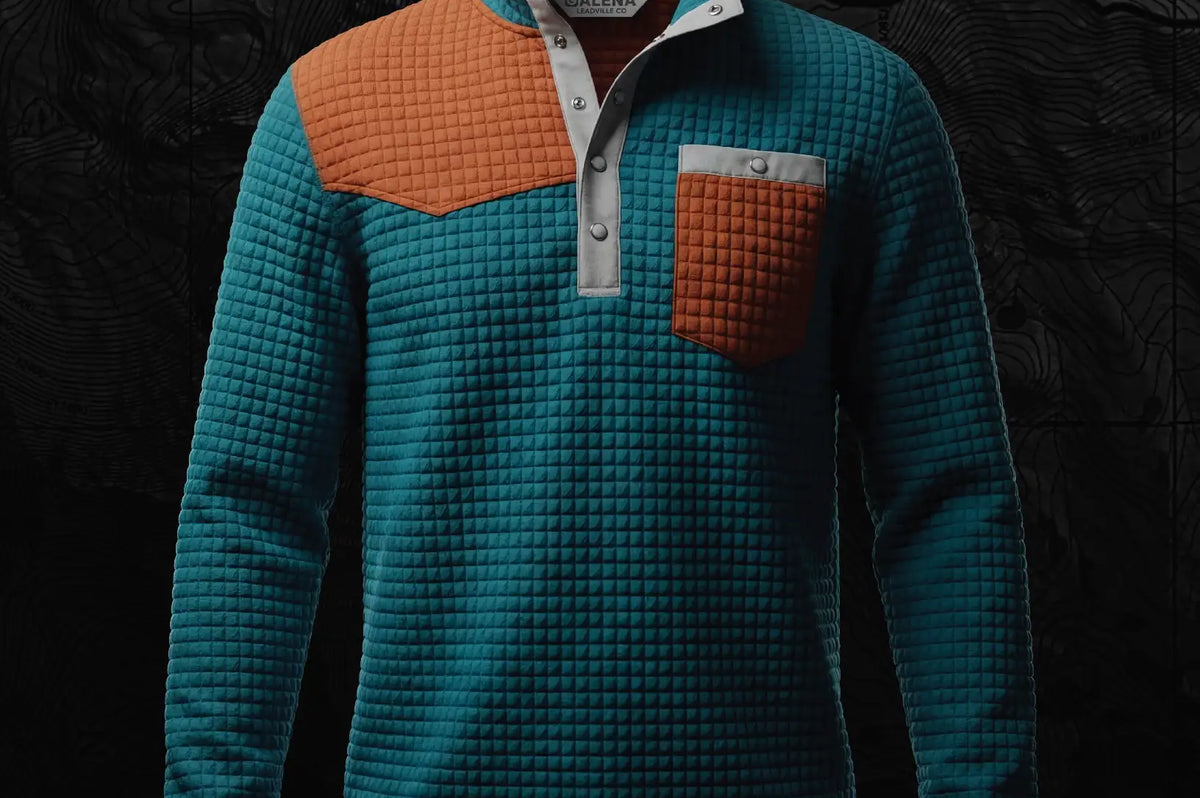 Galena Box Creek Fleece Blue Brown