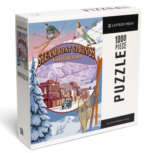 Steamboat Jigsaw Puzzles Steamboat Colorado Montage 1000 Pieces