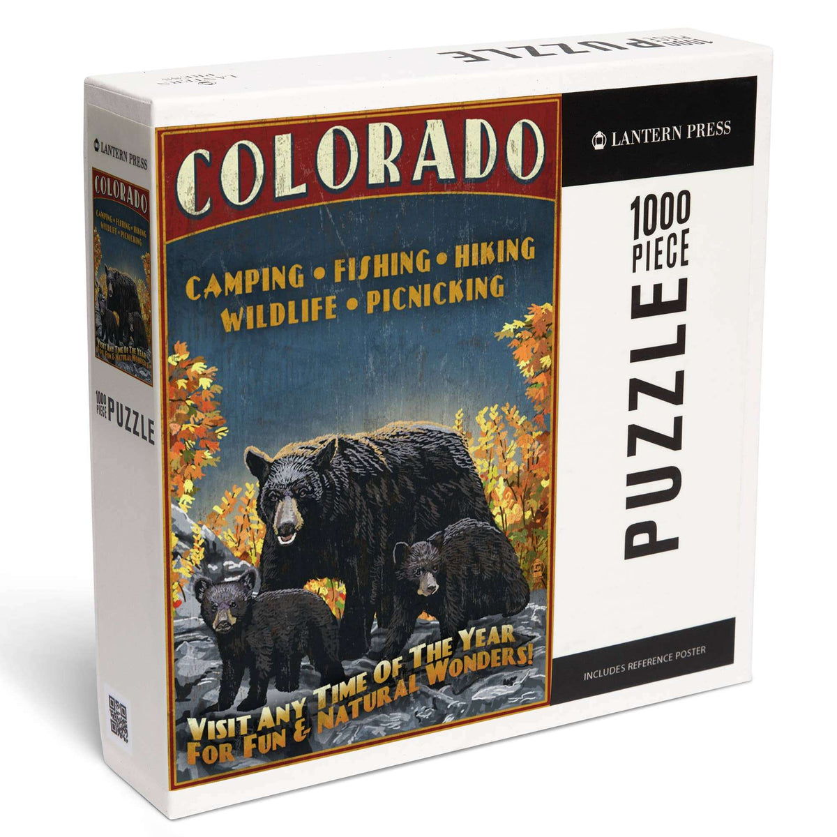 Lantern Press Steamboat Jigsaw Puzzles Vintage Black Bear 1000 Pieces
