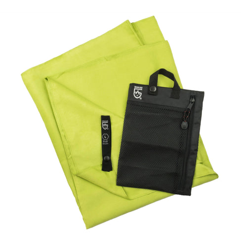 Quick Dry Microfiber Towel - With Extra Zippered Pocket LG 30" x 50" Nav Green