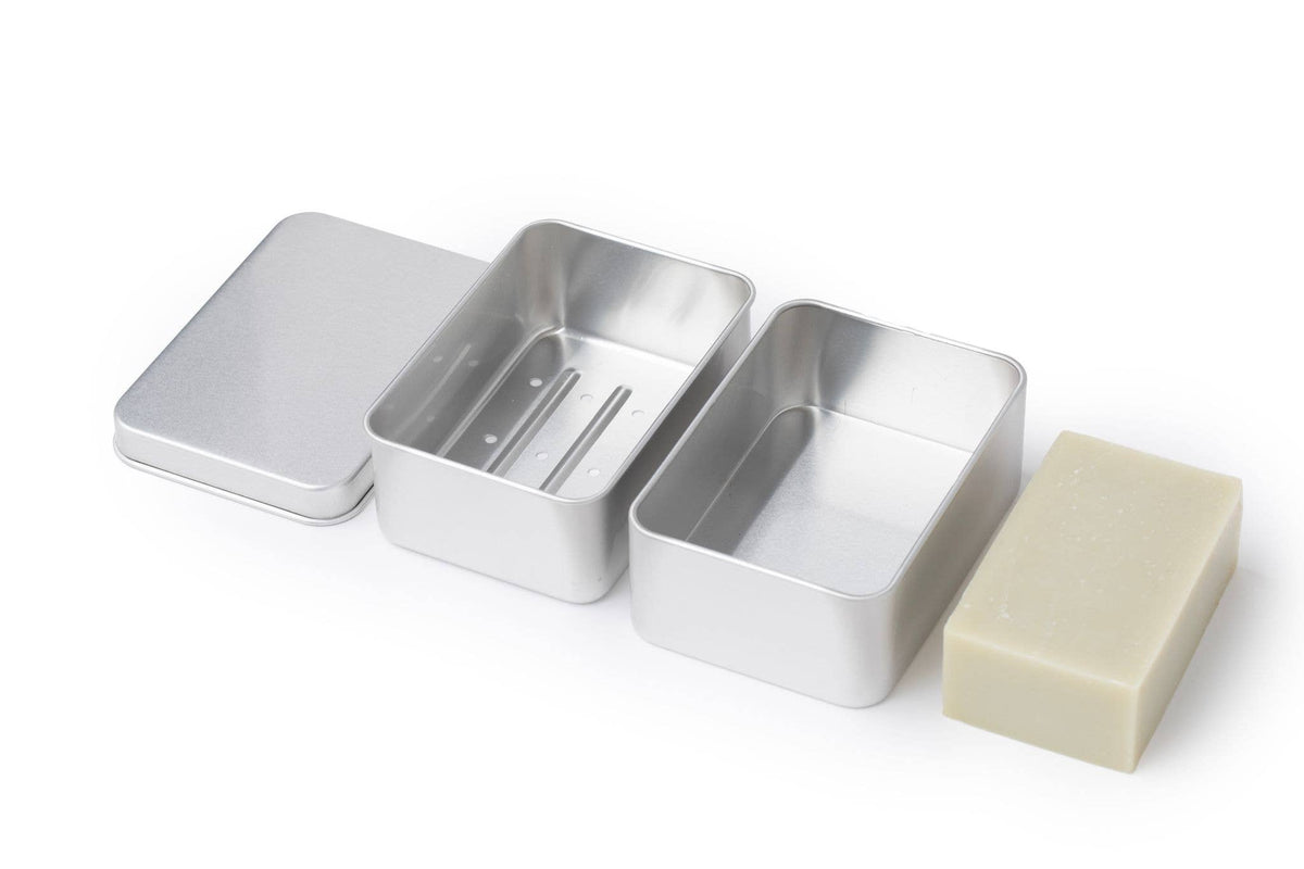 Sunniemade Draining Aluminum Bar Soap Travel Tin