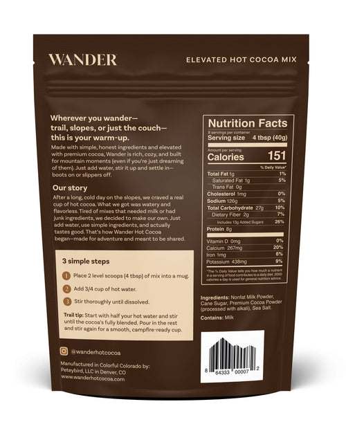 Wander Hot Cocoa - Standup Pouch