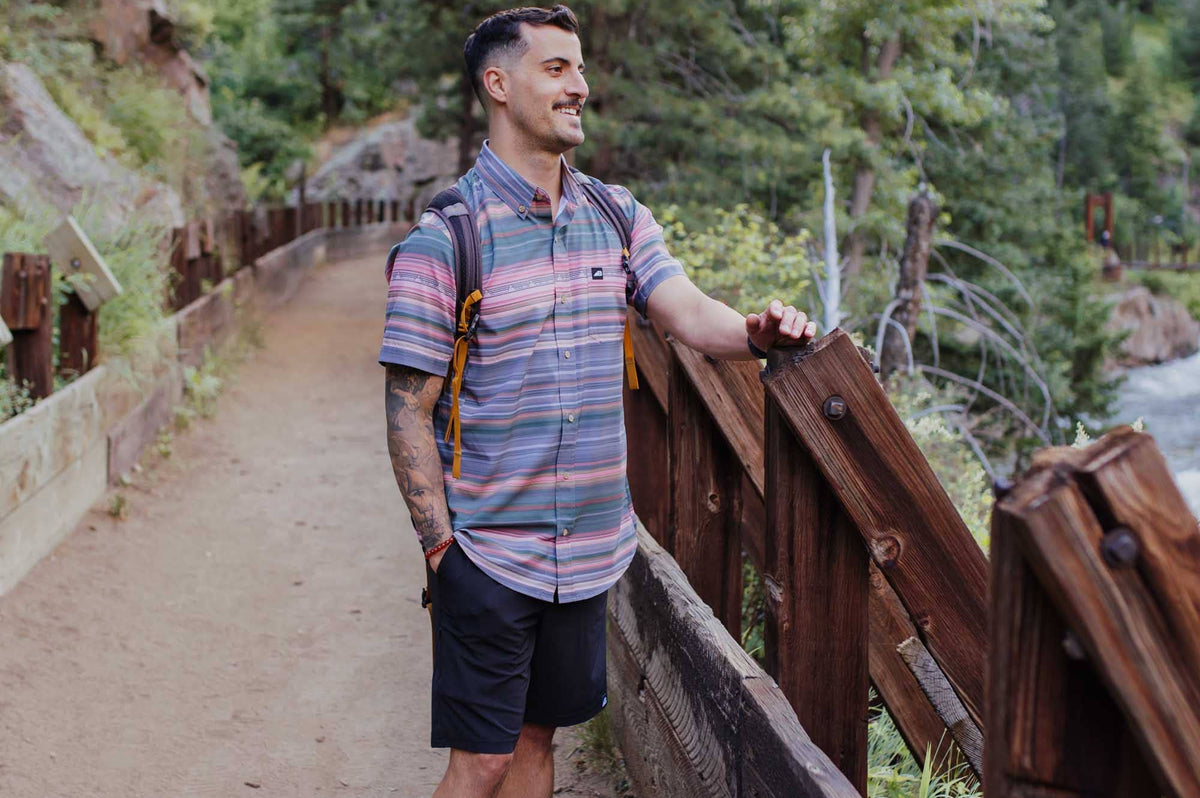 Belong Designs Vista Stretch Button Down