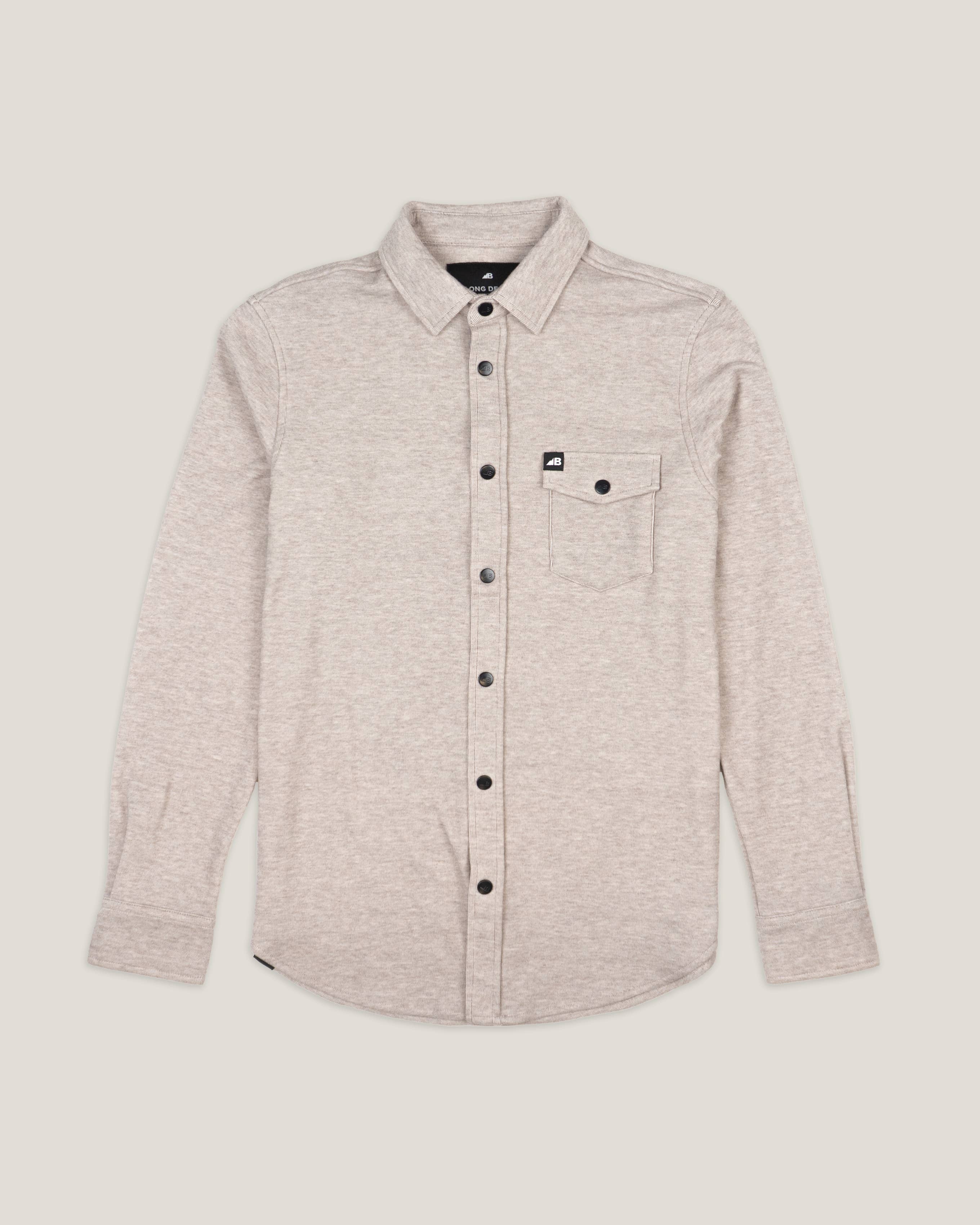 Men's Sherman Fleece Button Up Beige