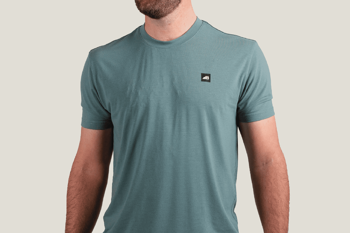 Belong Designs Men's Mountain Traverse Tek Tee Teal
