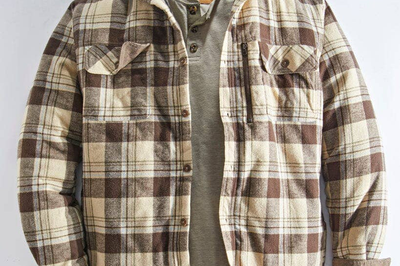 Venado Quilt Lined Brushed Flannel Shirt Jacket