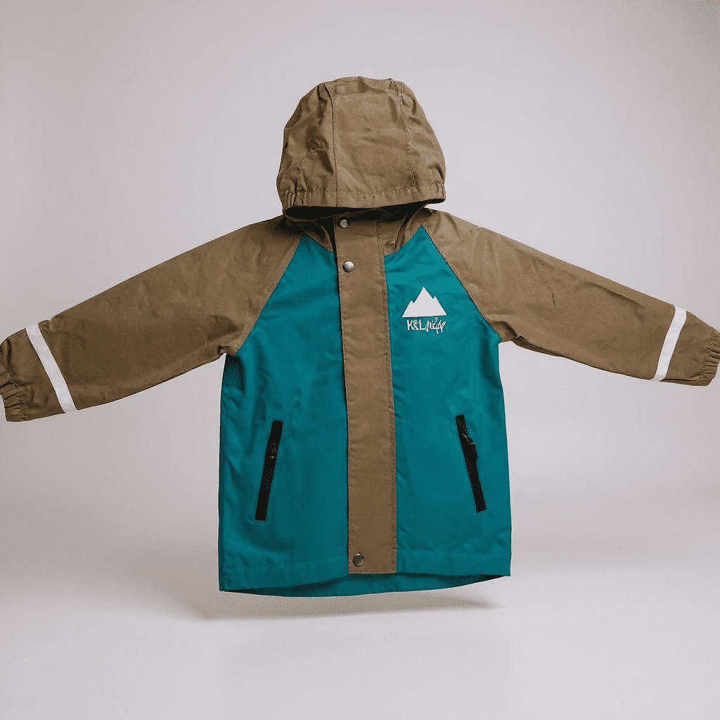 Keep the Littles Wild Rain jacket- waterproof and reflective 7-8Y