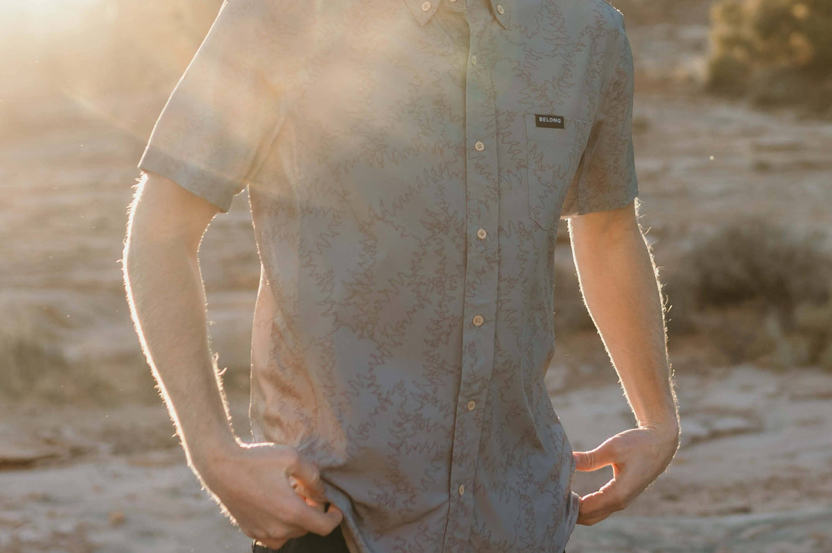 Belong Designs Vista Stretch Button Down