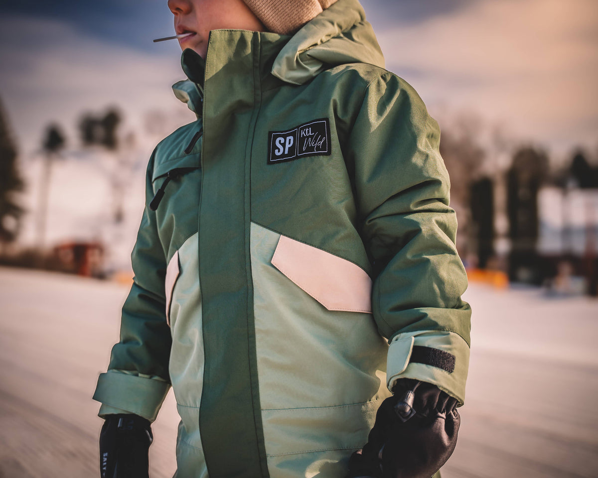 Keep the Littles Wild Kids Snow Suit Green