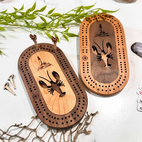 Wildlife Mini Travel Cribbage Board