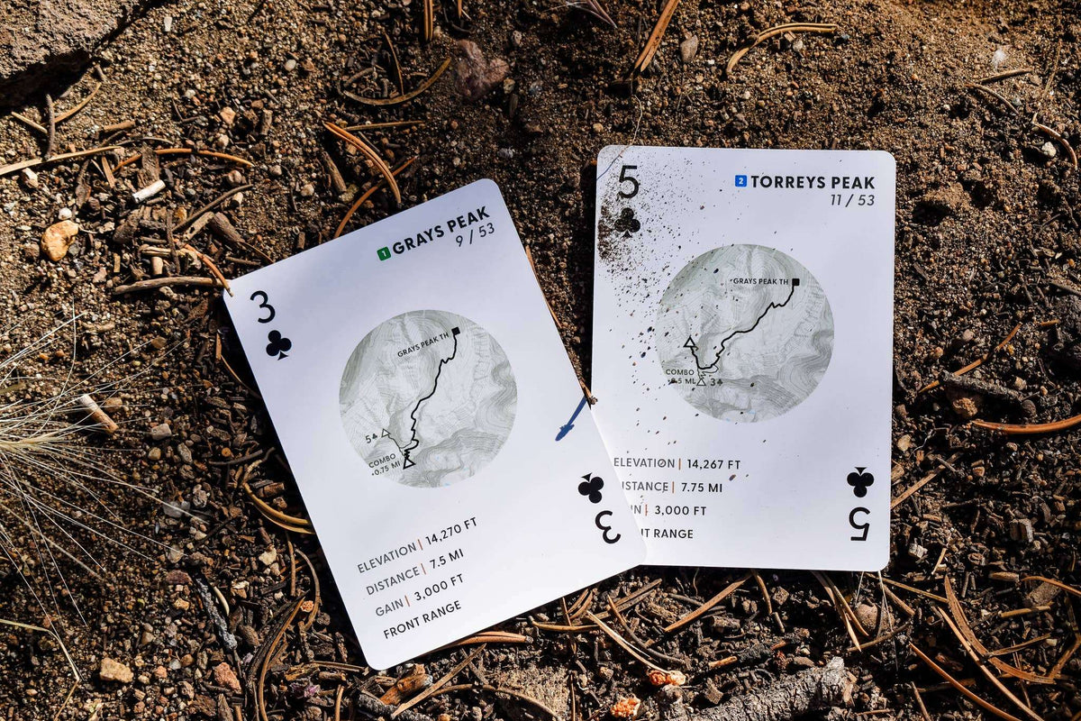 Pine + Ember Colorado 14ers Playing Cards