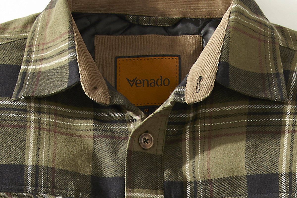 Venado Quilt Lined Brushed Flannel Shirt Jacket