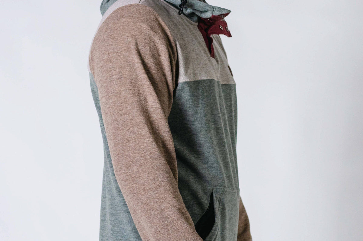 Belong Designs Men's Powell Fleece Hoodie Vintage Forest