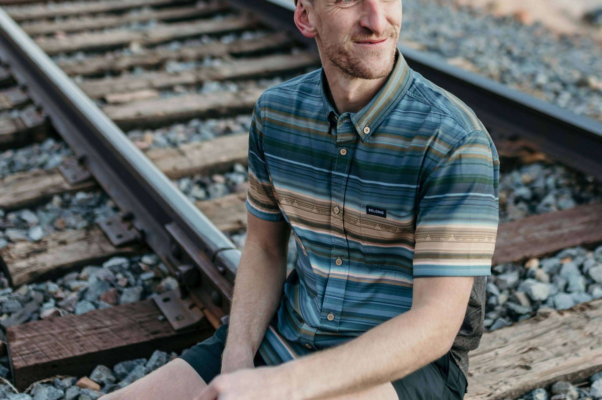 Belong Designs Vista Stretch Button Down