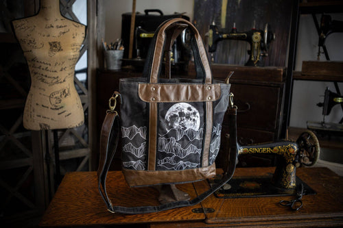 Moonrise Recycled Canvas Crossbody Tote