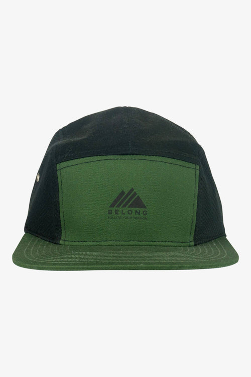 Crux 5-Panel Hat Green Canyon