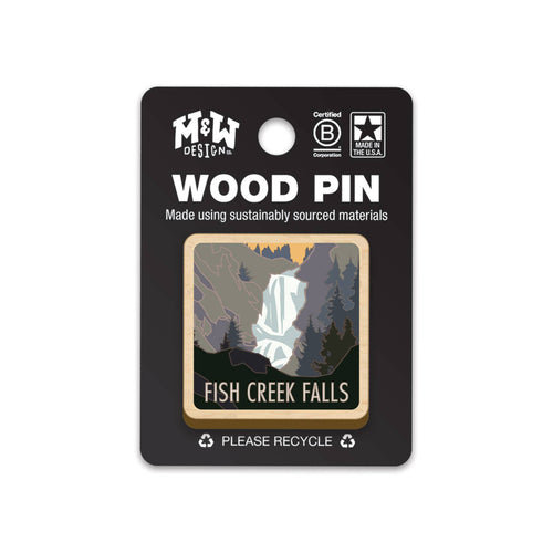 Fish Creek Falls - Steamboat Springs, CO - Wood Pin