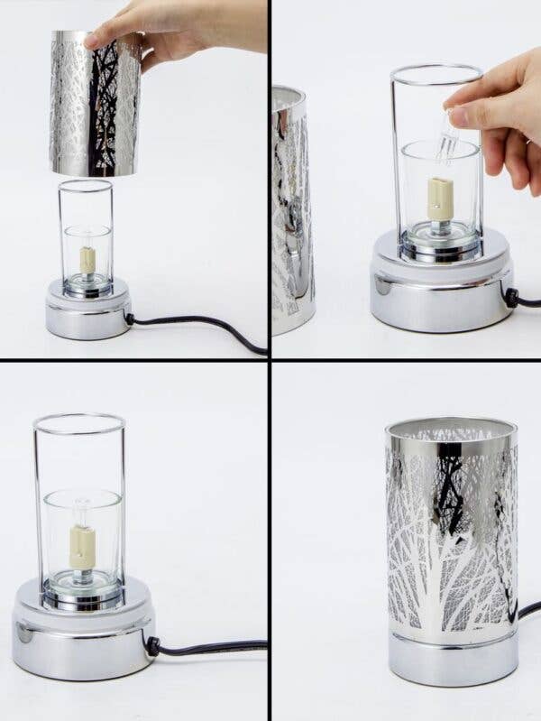 Artwares 7" Touch Lamp/Oil Burner/Wax Warmer