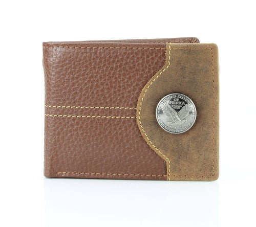 Bifold Wallet Tan Eagle Leather