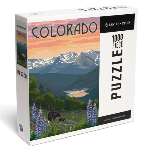 Steamboat Jigsaw Puzzles Colorado Bear and Spring Flowers 1000 Pieces