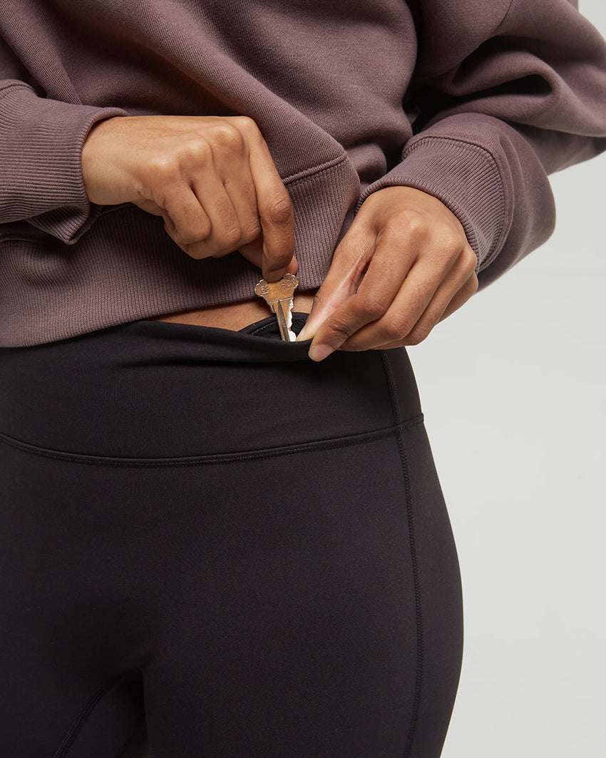Tentree inMotion Brushed Legging Meteorite Black