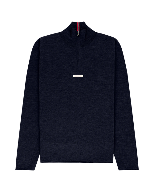 Boiled Half Zip Faded Navy