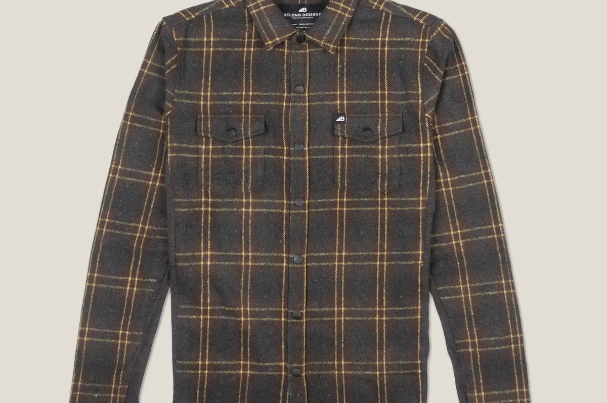 Belong Designs Deadline Tek Flannel Breckenridge Coal
