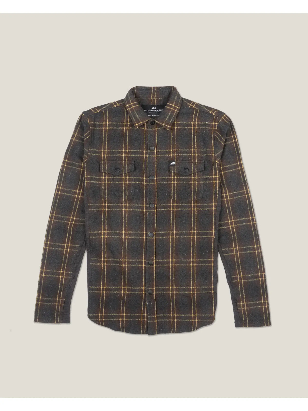 Deadline Tek Flannel Breckenridge Coal