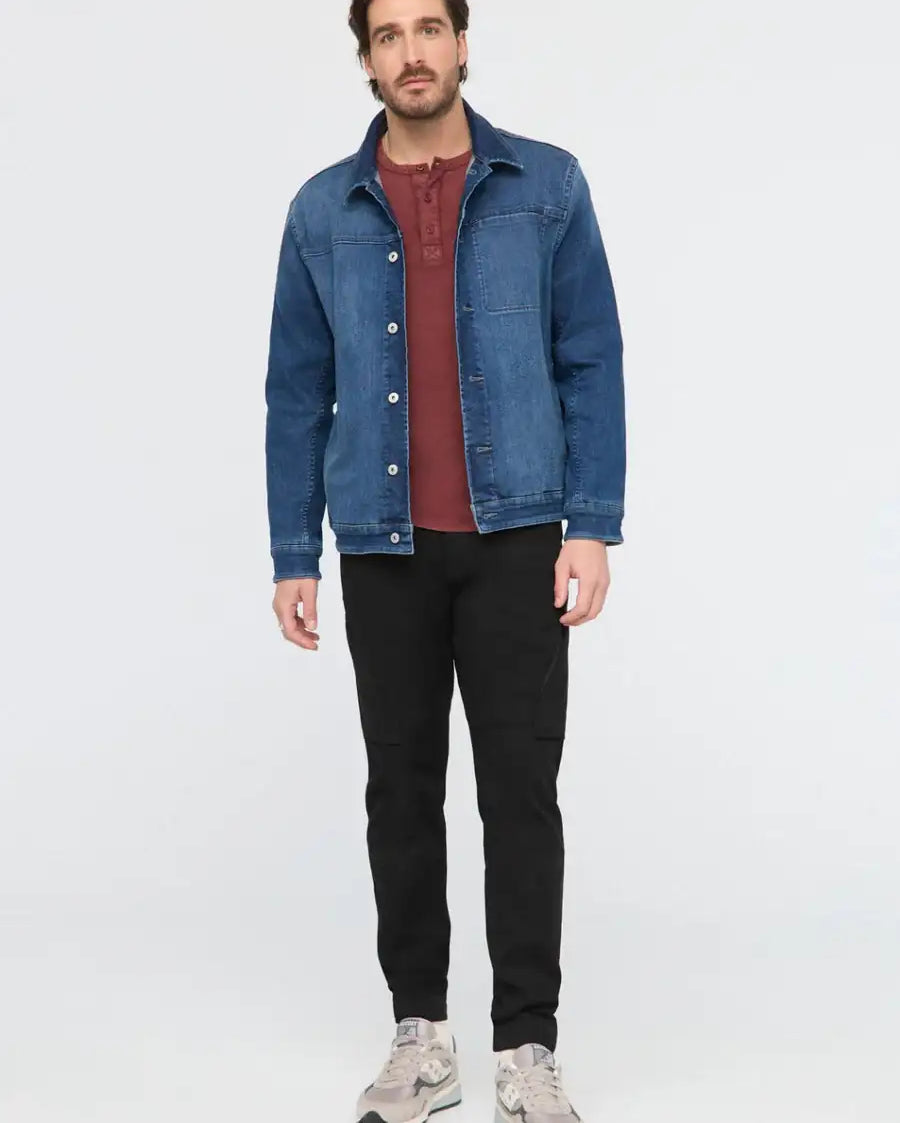 DUER Unisex Tech Fleece Denim Jacket