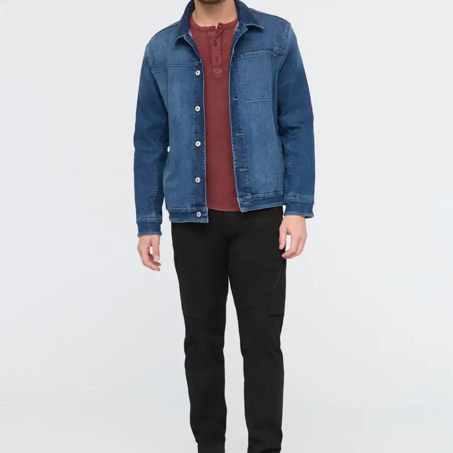 DUER Unisex Tech Fleece Denim Jacket