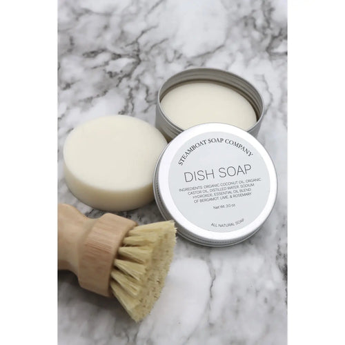 Ceramic Soap Dish and Brush