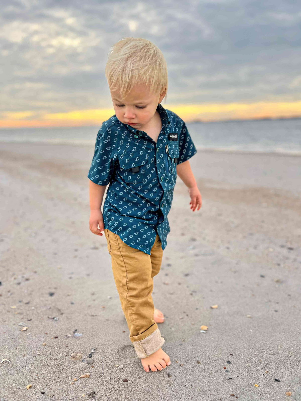 Keep the Littles Wild Kids Fishing Shirt