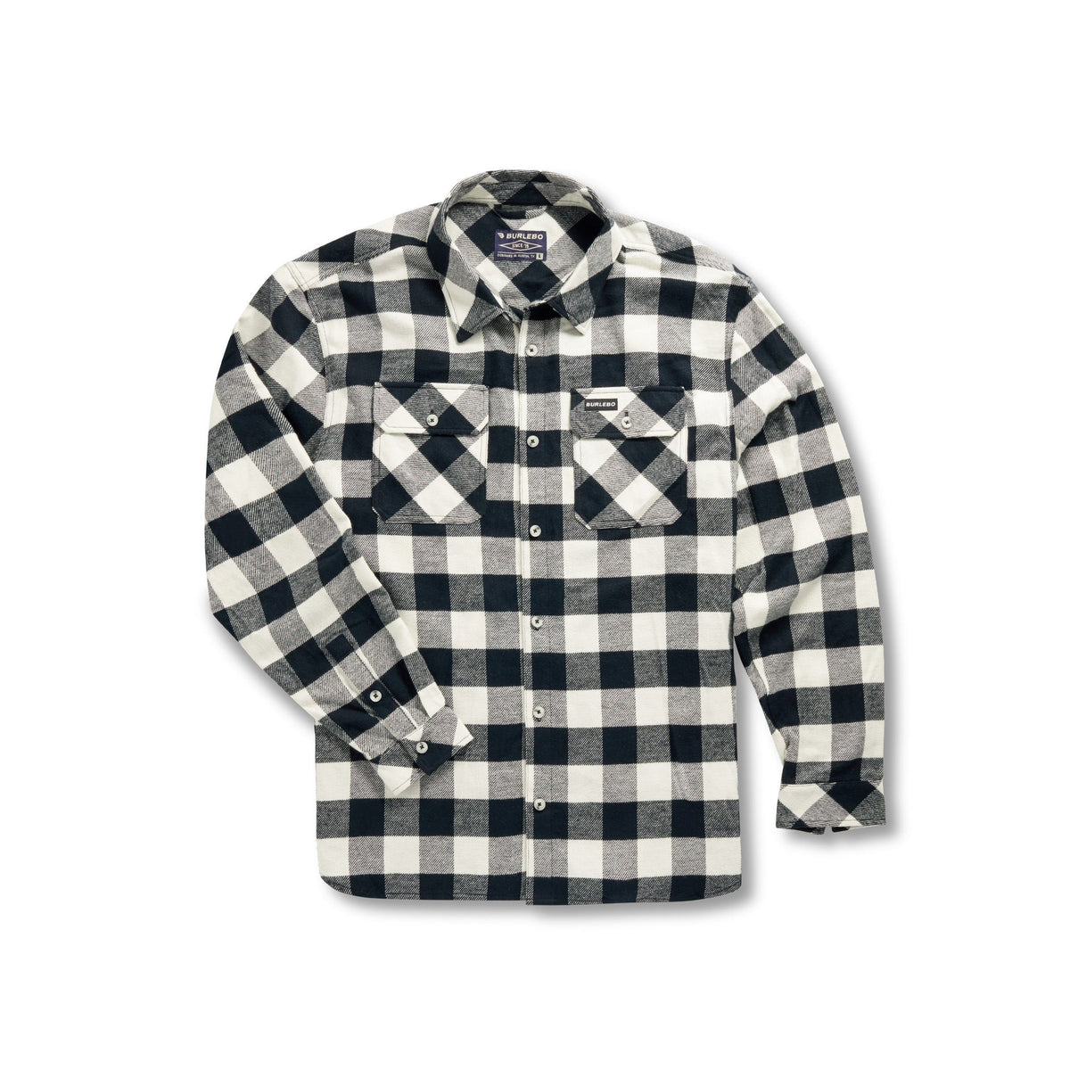 BURLEBO Burlebo Men's Flannel Shirt Black Buffalo